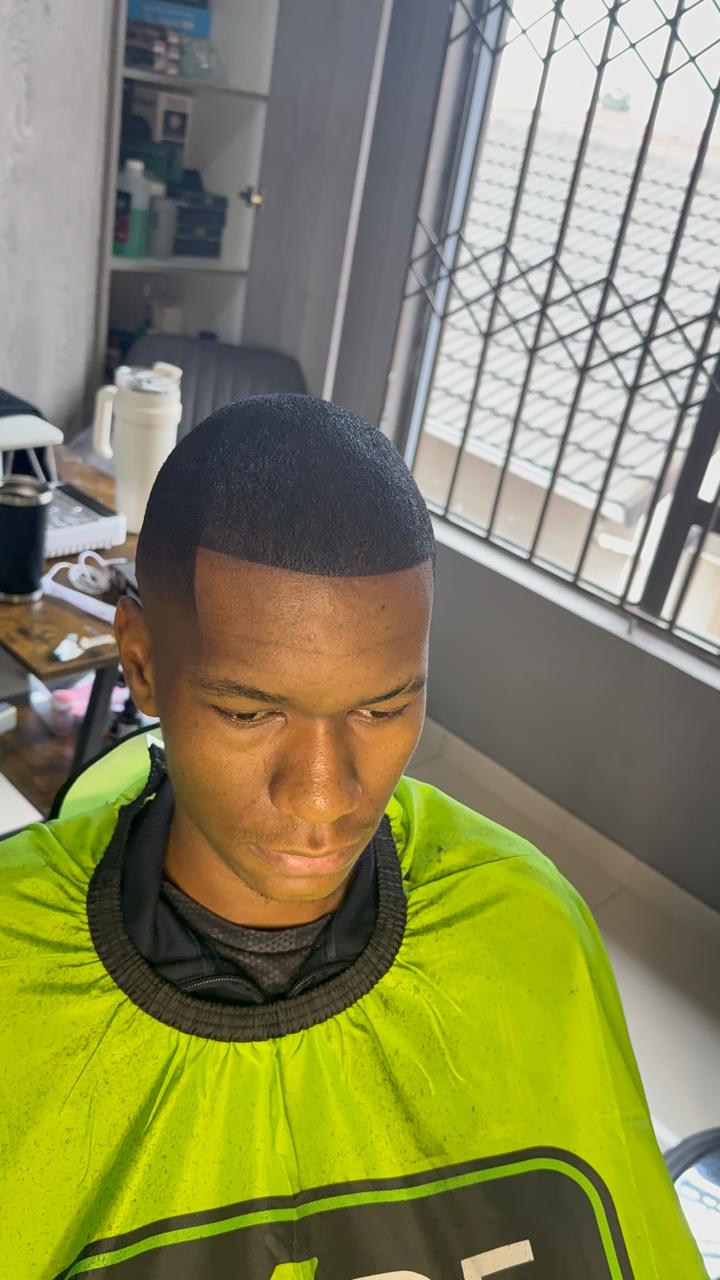 Finished men's haircut